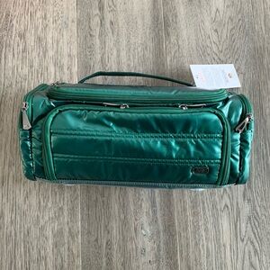 Lug- Trolley Cosmetic Case- Metalllic Wickedly Green